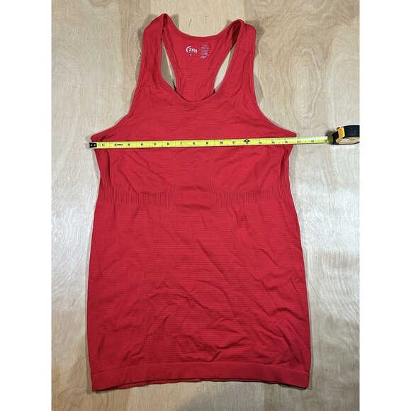 Zyia Active Red Copper Charged Racerback Tank Womens M Yoga Activewear - Picture 5 of 9